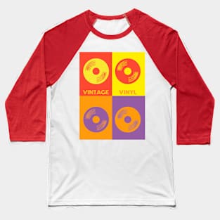 Vinyl Collage Vintage Baseball T-Shirt